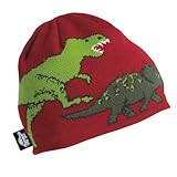 Turtle Fur Kids Boys Jurassic, Fleece Lined Knit Dinosaur Beanie
