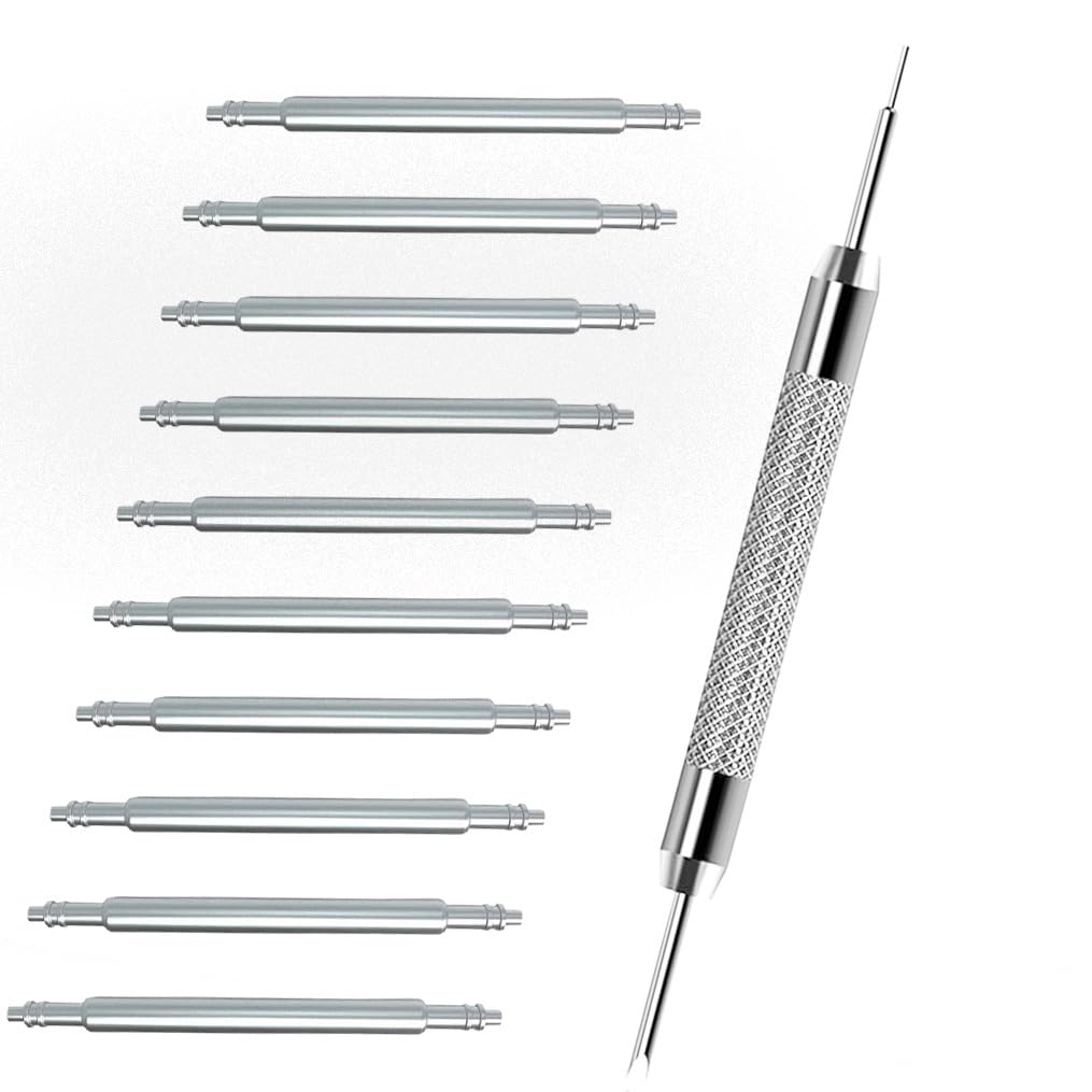22mm Spring Bar Pins Stainless Steel Watch Pins for Attaching Watch Band to Watches or Buckle 6pcs Diameter 1.5mm by OTOPO (22mm)