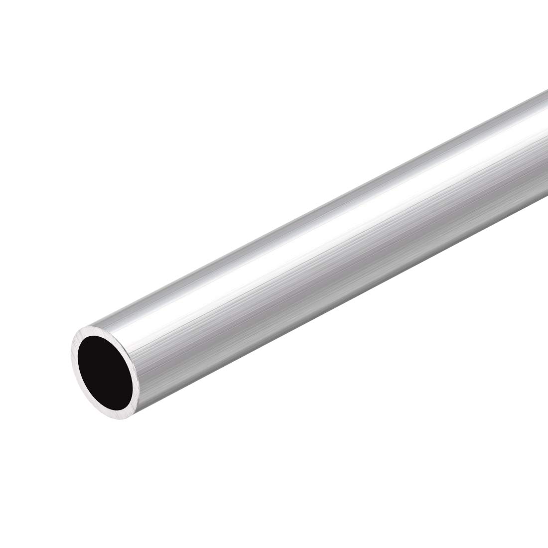 sourcing map 6063 Aluminum Round Tube, 300mm Length 15mm OD 12mm Inner Dia Seamless Aluminum Straight Tubing