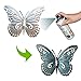 Superdream 3D Nature Inspired Metal Butterfly DIY Decorative Wall Art Trio Hang Indoors or Outdoors
