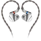 FiiO FD15 13.8mm Magnalium DLC HiFi Dynamic Driver in-Ear Earphone with Stainless Steel Shell, Detachable MMCX Cable (Silver)