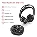 Wireless TV Headphones, RCA Over Ear Hi-Fi Stereo Headset for TV Watching PC VCD, Headphones with 2.4GHz RF Transmitter, Charging Dock for Seniors Hearing Impaired, 100ft Range, Rechargeable, Blackthumb 2