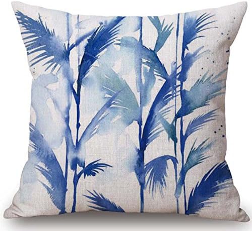 Large tree Coconut tree Beach Cotton Linen Decorative Pillowcase Throw Pillow Cushion Cover Square 18" (3)