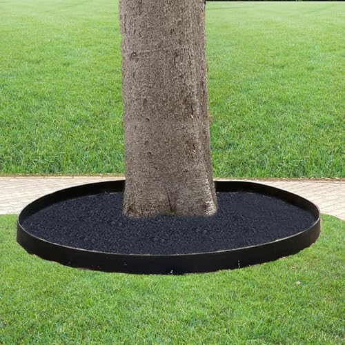 Black Landscape Edging Kit, Flexible Lawn Border with 30 Anchoring Spikes, Garden Plastic Borders for Landscaping, Grass Flower Beds, Pavement,Yard, Pathway, 1000 * 10cm