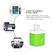 Charger Base, FiveBox 3 PACK 2.1A Dual Port USB Wall Charger Case Brick Plug Charger Box Charging Block Cube For Apple iPhone X/8/7/6/6 Plus, iPad, Samsung Galaxy S9 S8 S7 S6, Android, HTC, Google, LG