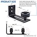 Barn Door Floor Guide Roller - Wall Mount Adjustable Channel Stay Roller with 8 Different Setups Fit for All Sliding Barn Doors, Sits Flush to Floor, Black Powder Coated Bottom Bracket Hardware