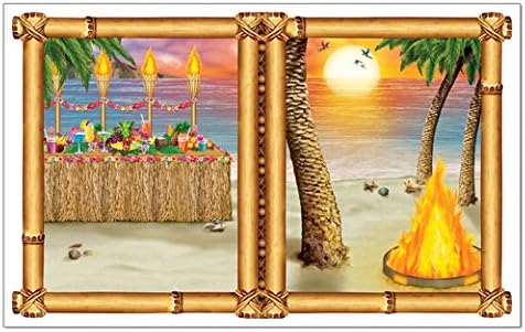 Luau Sunset Backdrop