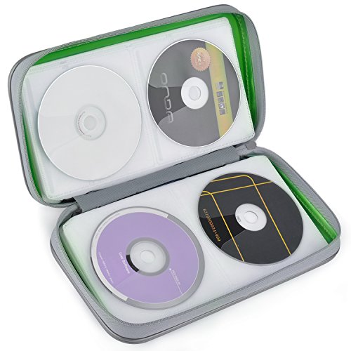 Fanspack CD Case, 80 Capacity DVD Storage DVD Case VCD Wallet Storage Organizer Plastic Protective CD Case Holder - Thumbnail 3