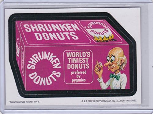 2006 WACKY PACKAGES ALL NEW SERIES 3 (ANS3) **SHRUNKEN DONUTS** MAGNET #4 + CEREAL KILLER STICKER.