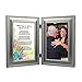 Quinceanera Gifts for Girl's Fifteenth Birthday from Mother, Father, Family, Friends - Sentimental Poem in a 4x6 Pewter Double Frame with Gift Bag