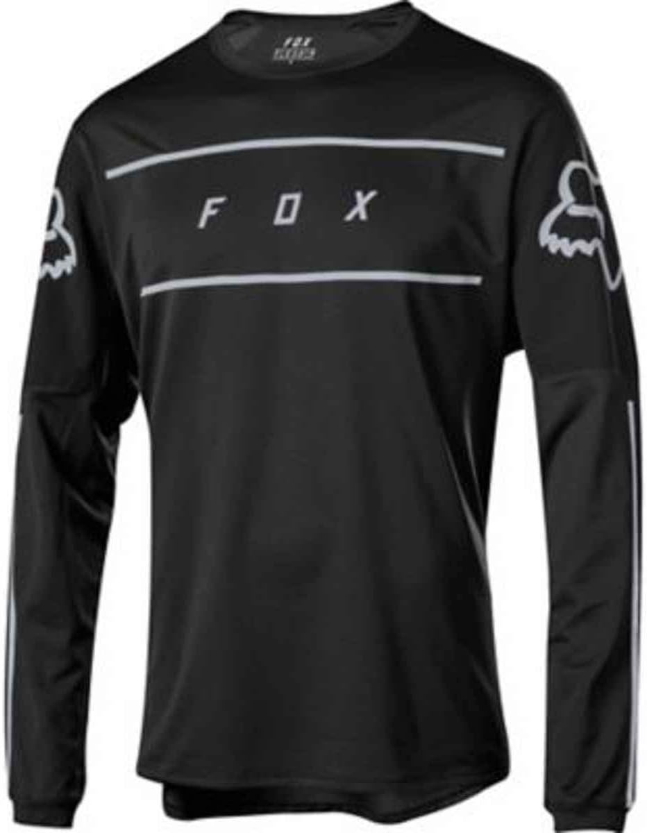 Fox Racing Flexair LS FINE LINE Jersey, Black, Medium