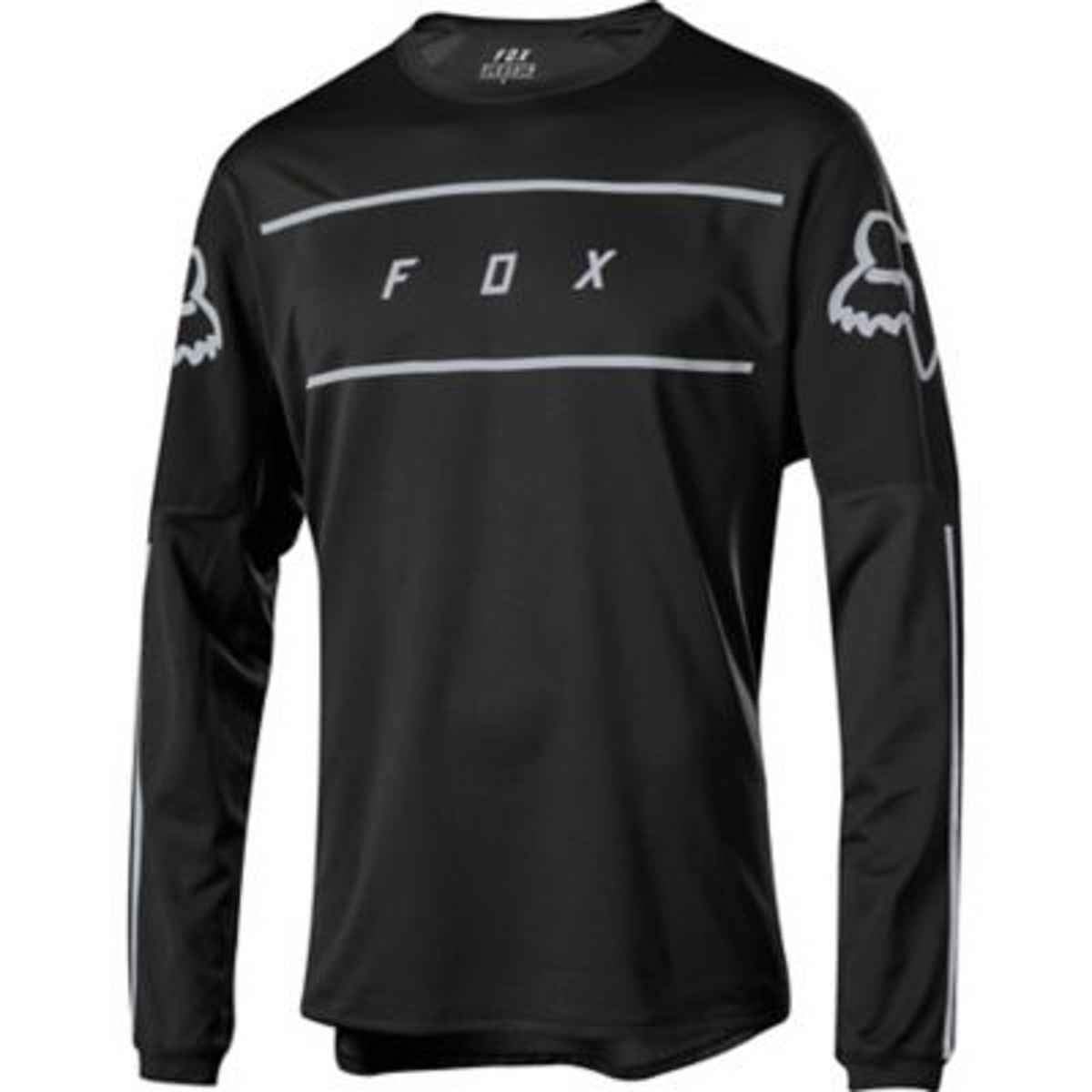 Fox Racing Flexair LS FINE LINE Jersey, Black, Medium
