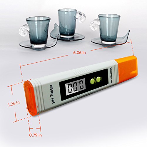 VANTAKOOL Digital PH Meter, 0.01 PH High Accuracy Pocket Size PH Meter / PH Tester with 0-14.0 Measuring Range, Water Quality Tester for Household Drinking Water, Swimming Pools, Aquariums - Thumbnail 6