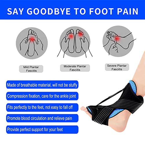 Plantar Fasciitis Night Splint, 2022 Upgraded Adjustable Plantar