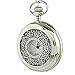 Youyoupifa Fashion Silver Pattern Carving Hollow Big Pocket Watch