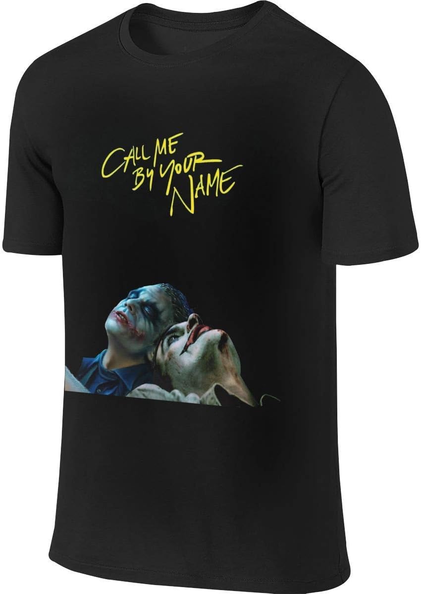 New Personalized Joker Call Me by Your Name Fashion Funny T Shirt Short Sleeve for Mens Black