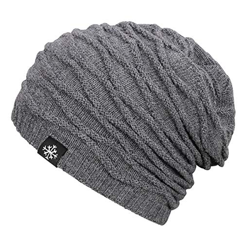 OMECHY Winter Beanie Hat For Men & Women - Stretch Knit, Fleece Lined, One Size Fits Most