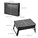 EVOLAND BBQ Charcoal Grill, Folding Portable Lightweight Small Barbecue Grill Tools for Outdoor Grilling Cooking Camping Hiking Picnics Tailgating Backpacking Party