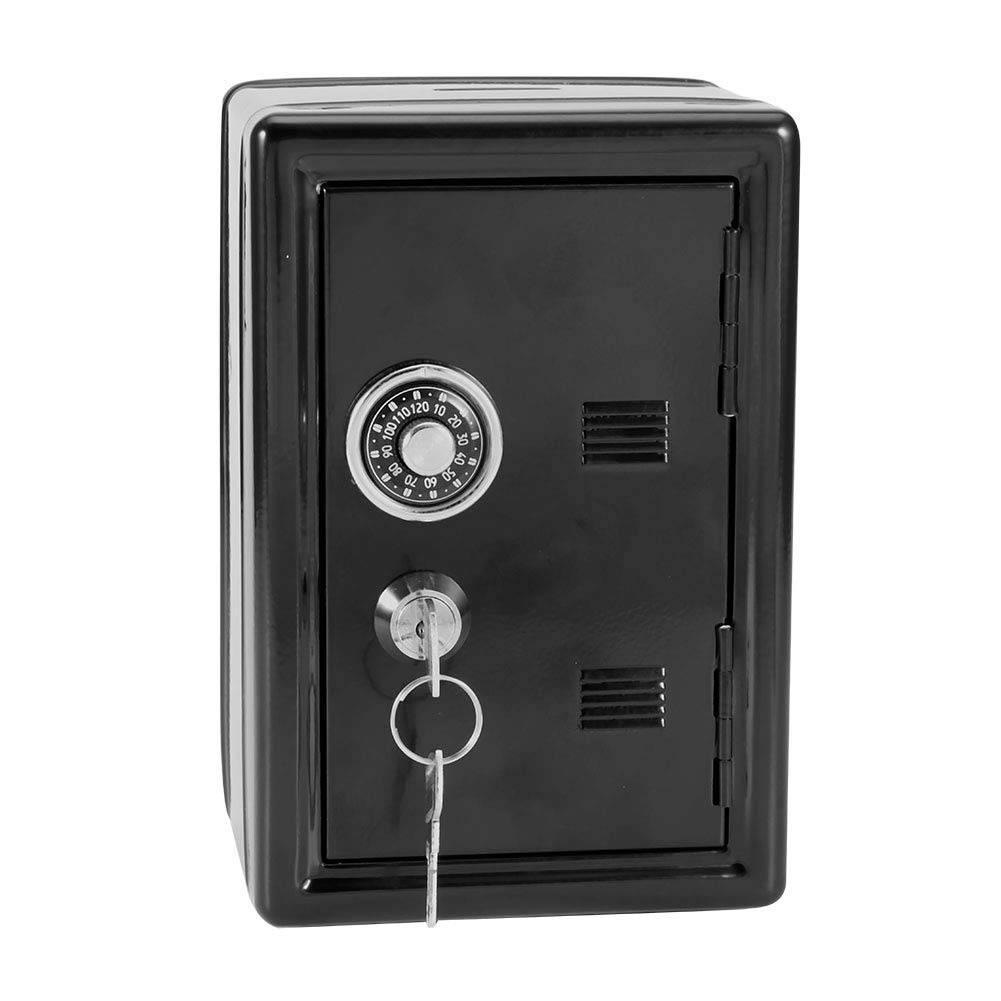 Photo 1 of Joyzan Metal Piggy Bank, Mini Safe Coin Cash Locking Box Kid Money Saving Locker with 2 Keys Small Change Storage Jar Desktop Password Code Pot Saver Combination Lock Children Boys Girls Birthday Gift