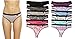 Just Intimates 12139-6 Cotton Panties/Thong Underwear (Pack of 12)
