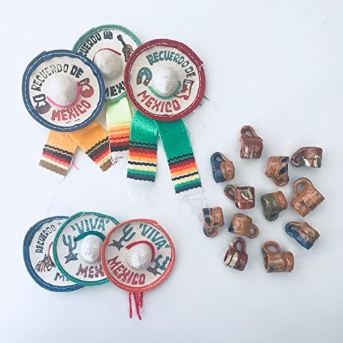 Mini Mexico Cinco De Mayo Sombreros and Decorations Party Pack- 36 Pieces