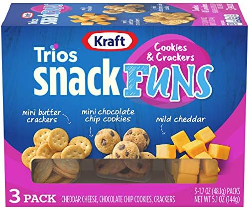 Kraft Trios SnackFuns Cookies & Crackers, 3 - 1.7 oz Packs