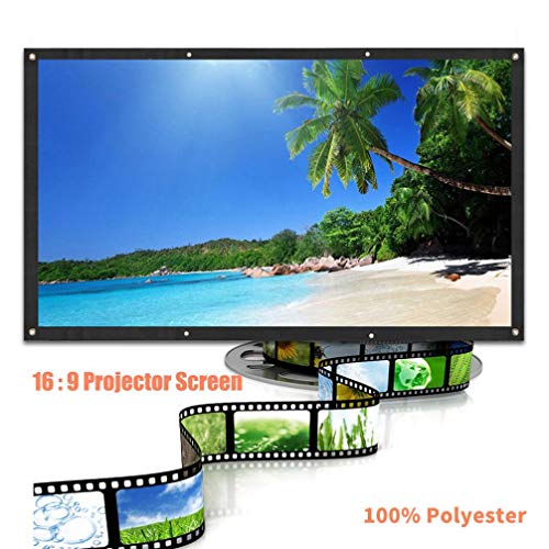 image for Sinfu Projection Screen 16:9 Portable Fabric Foldable 3D HD for Home T