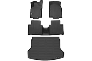 AIPOIL® Floor Mats & Cargo Liner Set for 2014-2020 Nissan Rogue (Not for Rogue Sport Models) All Weather Protection TPE Anti-Slip Automotive Full Set Custom Car Mats Accessories - Black