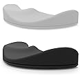 2PCS Ergonomic Mouse Wrist Rest Support, Palm Rest Pad Gliding Wrist Pad That Moves with Mouse, Wrist Pain Relief & Release Pressure on Hands for Office Work, Gaming, Coding (Black, Gray)