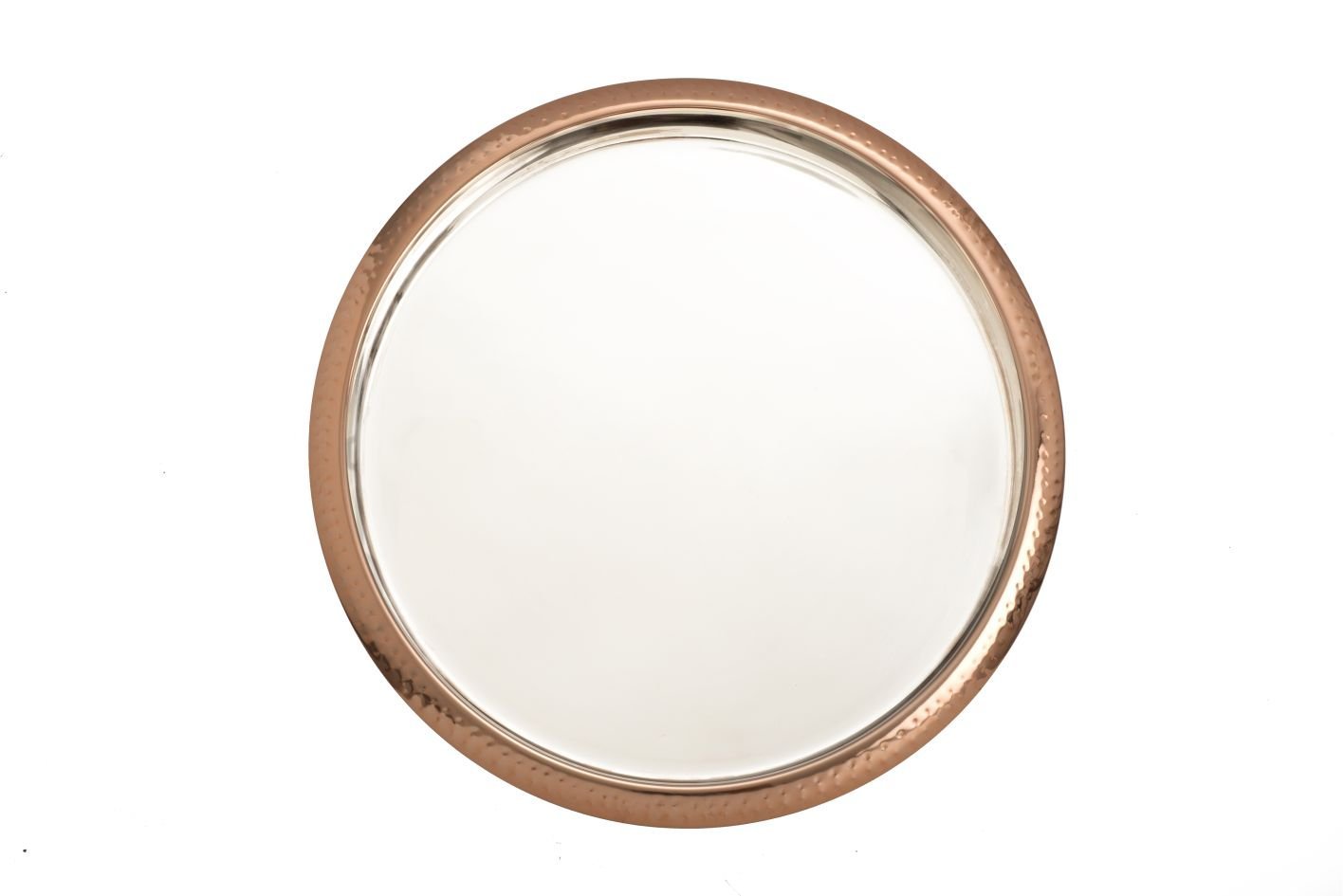 Serving Tray Copper Hammered