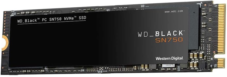 WD_BLACK SN750 250GB M.2 NVMe PCIe Gen3 SSD 3100 MB/s Read