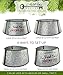 AuldHome Galvanized Metal Christmas Tree Collar (23-Inch Diameter Base); Small Size for Short Trees and Pencil Trees