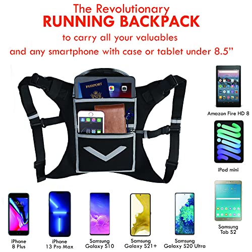 Running Mini Backpack Vest for Men & Women Reflective w/360°HiViz