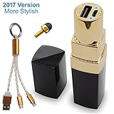 DigitBay 3000mAH Lipstick Power Bank Phone Charger for Women