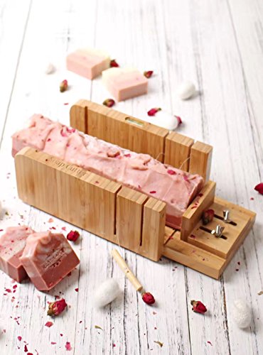 FantasyDay Adjustable Wood Soap Cutter Box Wire Cutter Slicer with Soap Beveler Planer Set + 1PC Rectangle Silicone Soap Loaf Mold and Wood Box + 1PC Straight Soap Cutter Soap Making Tool #2 - Thumbnail 4