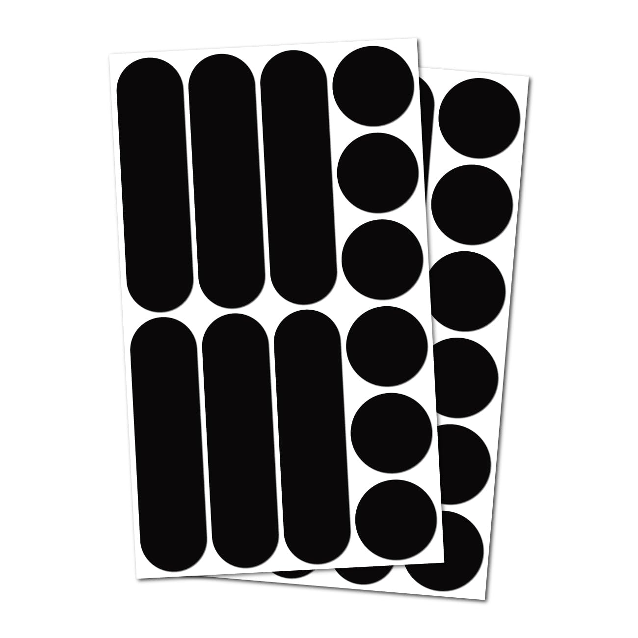 B REFLECTIVE Éco MULTI, (2 Pack) 12 retro reflective stickers kit, Night high visibility safety, Universal adhesive for Bike/Stroller/Buggy/Helmet/Motorbike/Scooter/Toys, Black — image 1