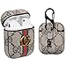 Gift-Hero Compatible with Airpods 1/2 Case,Cute 3D Luxury Leather Shockproof Cover Designer Skin Kits Keychain,Cool Fun Funny Fashion Design Stylish Case for Girls Women Ladies Teens Air pods(Green G)