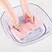 Lifechaser Sticky Toilet Seat Lid Warmer Cover Pads Washable Toilet Warmer Mat for Bathroom (2 Pack, 1 Blue & 1 Pink) (More options)