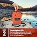 MsForce Double Camping Hammock Waterproof Lightweight Parachute 240T Portable Hammock, 2 Heavy-Duty 1500 lbs Capacity Carabiners, with 2 Tree Straps for Outdoor Backpacking Indoor 118
