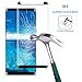 Galaxy Note 8 Screen Protector, Full Screen Coverage Glass Defense [Curved] 3D HD Galaxy Note 8 Screen Protector Film Black for Samsung Galaxy Note 8 Tempered Glass Screen Protectors [2-Pack]