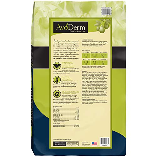 AvoDerm Natural Advanced Joint Health Dry Dog Food, Grain Free, Chicken