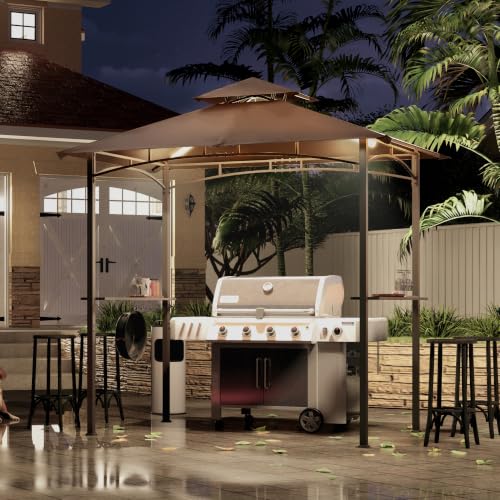 MASTERCANOPY 8x5 Grill Gazebo Review: Vented Roof Shelter with LED Lights image 24