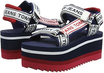 tommy jeans technical platform sandals