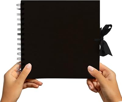 Styloo Small Scrapbook by bzbee DIY Album 50 Black Pages Instax Mini