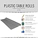 Exquisite Black Plastic Rectangular 300 Feet Tablecloth Roll - Premium Quality Disposable Banquet Table Covers - 40'' x 300' - Elegant for All Occasions