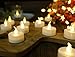 AMAGIC 36 Pack Flameless Battery Operated Tea Lights, Electric Fake Tealight with Warm White Flickering Bulk, LED Candle for Holiday & Home Decoration,Dia 1.4