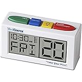 Talking Pill Reminder Clock with Loud, Easy Set, Multiple Alarms by MedCenter