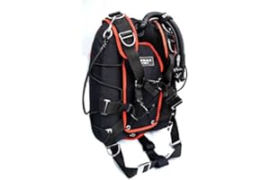 SOPRAS SUB Sopras Tek Universal Back Side Mount System Jacket Red Scuba Diving Tech Dive Sidemount Harness backmount