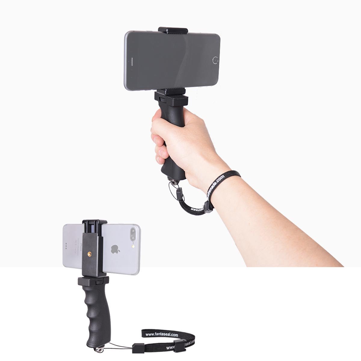 fantaseal Ergonomic Cell Phone Smartphone Holder, Phone Selfie Stick