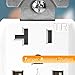 TOPGREENER 4A High Speed USB Wall Outlet, 20A Tamper-Resistant Receptacles, Compatible with iPhone XS/MAX/XR/X/8/7, Samsung Galaxy S9/S8/S7, LG, HTC & Other Smartphones, UL Listed, TU2204A-W, White